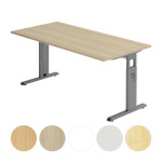 Hammerbacher Schreibtisch O-Serie 120x80 höheneinstellbar mit Rasterung 1 cm