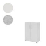 Hammerbacher Schrank Advanced 9 mit Bügelgriff 3 Ordnerhöhen