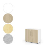 Hammerbacher Schrank Advanced 9 mit Bügelgriff 2 Ordnerhöhen