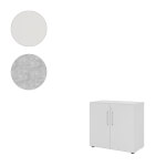 Hammerbacher Schrank Advanced 9 mit Bügelgriff 2 Ordnerhöhen