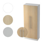 Hammerbacher Garderobenschrank Solid mit Relinggriff 5 Ordnerhöhen und Türen