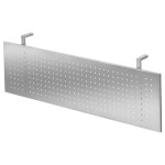 Hammerbacher Sichtblenden zum Schreibtisch-Unterbau, Material: Lochblech, silber