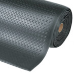 Notrax Diamond Sof-Tred Arbeitsmatte schwarz rutschhemmende Anti-Ermüdungsmatte mit Riffelblechdesign