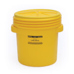 Justrite Gefahrstoff-Eimer mit Schraubdeckel Laborbehälter für die Aufbewahrung von chemischen Feststoffen und Flüssigkeiten