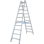 Leitern Sprossen - DoppelLeitern Krause Sprossen-DoppelLeiter, (Alu), Arbeitshöhe 4,35 m,