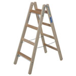 Leitern Sprossen - DoppelLeitern Krause Sprossen-DoppelLeiter (Holz), Arbeitshöhe 2,52 m,