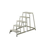 Montagetritt Trittleiter KRAUSE Montage-Tritt (Alu), robustes Arbeitspodest,