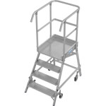 Podestleiter KRAUSE Podestleiter (Leichtmetall), einseitig besteigbar,