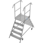 Podestleiter KRAUSE Podestleiter (Leichtmetall), beidseitig besteigbar,