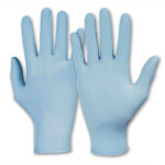 KCL Nitril Einmalhandschuhe Dermatril 740 blau latexfreie Handschuhe mit Chemikalienschutz