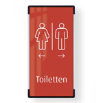 Türschild Signcode Wall Rahmen: 4 mm, Ecken aus Metalldruckguss
