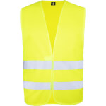 Korntex Warnweste Stuttgart fluoreszierend gelb mit zwei Reflexstreifen und Klettverschluss