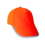 Korntex Warn-Kappe Montpellier fluoreszierend orange für Erwachsende Größe einstellbar durch Klettverschluss