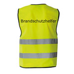 Warnweste für Brandschutzhelfer Farbe: fluoreszierend gelb