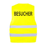 Korntex Warnweste Passau für Besucher gelb mit zwei Reflexstreifen und 2 Klettverschlüsse
