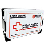 Betriebsverbandkasten Office First Aid weiß mit Füllung nach DIN 13157:2021