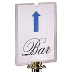 Gurtabsperrsystem GANGWAY Plexiaufsatz mit Halter in Chrom,