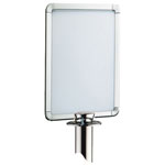 Gurtabsperrsystem GANGWAY Alurahmen DIN A4 hoch, Chrom