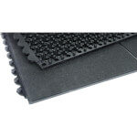 Bodenbeläge Arbeitsplatzmatten Miltex Arbeitsplatzmatte Yoga Solid Basic aus Naturkautschuk, schwarz,