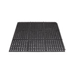 Bodenbeläge Arbeitsplatzmatten Miltex Arbeitsplatzmatte Yoga Octa Basic aus Naturkautschuk, schwarz,