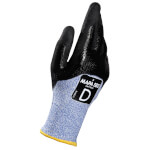 Mapa Krytech 582 Schnittschutzhandschuh schwarz blau Nitrilbeschichtung, Griffsicherheit in öligen Umgebungen