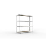 Regalsysteme Weitspannregale META SPEED-RACK, verzinkt, gleichschenklige Winkelprofile,
