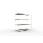 Regalsysteme Weitspannregale META SPEED-RACK, verzinkt, gleichschenklige Winkelprofile,