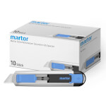 Martor Sicherheitsmesser Secunorm 525 10er mit großer Schnitttiefe und abgerundeter Klinge