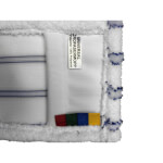 meiko Universal Microfasermop blau/weiß fusselarmer Mopp mit weichen Borsten