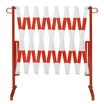 Absperrungen leichte Scherensperre zum Sichern von Gefahrenstellen,