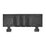 Endstück mit Zapfen schwarz für Schwerlastkabelbrücke