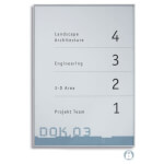 NEW AGE Infotafel A4 Hochformat, hochfeste, silber matte Aluminiumprofile,