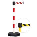 Gurtpfosten Absperrpfosten Gurtlänge: 3,0 m, Gurtbreite 5,0 cm, Höhe 90 cm