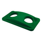 Rubbermaid Slim Jim Deckel-Aufsatz runder Einwurf für Flaschen und Dosen