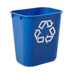 Rubbermaid Papierkorb robuster Abfalleimer mit Recycling-Symbol