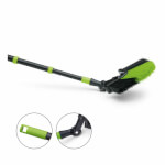 Nölle Dreiecksbesen mit Teleskopstiel mit 3-facher Verlängerung und Flachbesenkopf