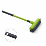 Nölle Gummibesen mit Teleskopstiel Gummibesen mit Lippe für trockenen und nassen Schmutz