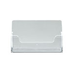 Visitenkartenhalter Tisch im Querformat, Farbe: Transparent