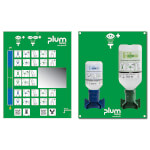 Plum Augenspülstation Combi 2 Flaschen mit Wandhalterung, Anleitungstafel und Spiegel