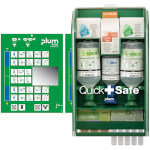 Plum QuickSafe Complete Erste-Hilfe-Station Wandbox mit Augenspülflaschen, Pflaster und weiteren Erste-Hilfe-Produkten