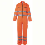 Planam Warnschutz-Overall orange Ralleykombi mit Reflexstreifen