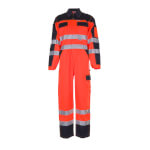 Planam Warnschutz-Overall orange-marine Ralleykombi mit Reflexstreifen