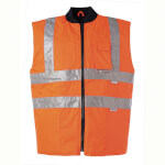 Warnschutzkleidung Warnschutzwesten PLANAM Winter-Warnschutzweste, orange,