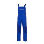 Planam Latzhose Canvas 320 kornblau Arbeitshose mit Reflexbiesen und Gummizug im Bund
