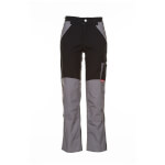 Planam Bundhose Plaline schwarz-zink hochwertige und modische Arbeitshose mit Reflexbiesen