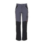Planam Bundhose Plaline schiefer-schwarz hochwertige und modische Arbeitshose mit Reflexbiesen