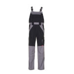 Planam Latzhose Plaline schwarz-zink hochwertige Arbeitslatzhose mit elastischen Trägern
