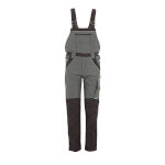 Planam Latzhose Plaline schiefer-schwarz hochwertige Arbeitslatzhose mit elastischen Trägern