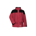 Planam Winterjacke Twister rot-schwarz wasserdichte 3-in-1 Jacke mit Kapuze und herausnehmbarer Fleecejacke