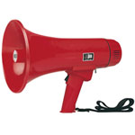 Handmegaphon 12 Watt mit Sprechtaste und Lautstärkeregler
